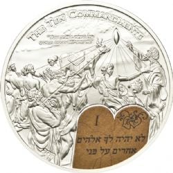 BIBLICAL STORIES: TEN COMMANDMENTS -  2 SILVER DOLLAR - 1ST COMMANDMENT -  2011 MINT OF POLAND COINS