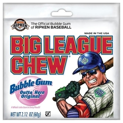 BIG LEAGUE CHEW -  BUBBLE GUM - ORIGINAL FLAVOR