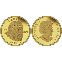 BIRDS OF PREY -  OWL -  2015 CANADIAN COINS 03