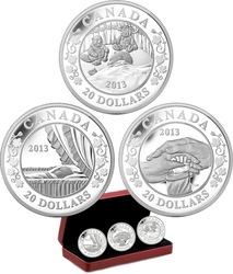 BIRTH OF THE ROYAL INFANT -  BIRTH OF THE ROYAL INFANT - THREE COINS SET -  2013 CANADIAN COINS