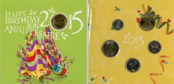 BIRTHDAYS -  2015 BIRTHDAY GIFT SET - WITH THE 1-DOLLAR OF THE 2015 BABY GIFT SET -  2015 CANADIAN COINS