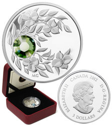 BIRTHSTONES (2012) -  PERIDOT - AUGUST -  2012 CANADIAN COINS 08