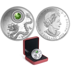 BIRTHSTONES (2016) -  PERIDOT - AUGUST -  2016 CANADIAN COINS 08