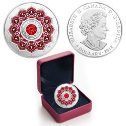 BIRTHSTONES (2018) -  RUBY- JULY -  2018 CANADIAN COINS 07