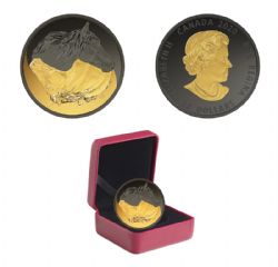 BLACK AND GOLD -  THE CANADIAN HORSE -  2020 CANADIAN COINS 01