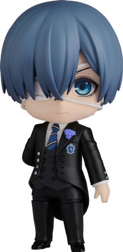 BLACK BUTLER -  CIEL PHANTOMHIVE FIGURE - DEEP ASURE OWL DORM UNIFORM -  NENDOROID 2070