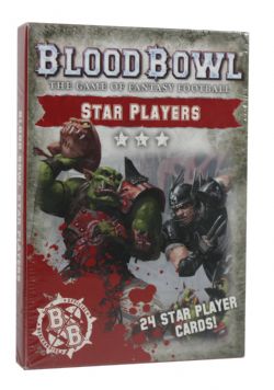 BLOOD BOWL -  24 STAR PLAYER CARDS (ENGLISH)