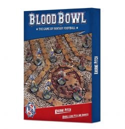 BLOOD BOWL -  PITCH AND DUGOUTS SET -  KHORNE