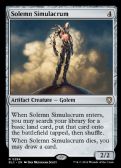 BLOOMBURROW COMMANDER -  Solemn Simulacrum