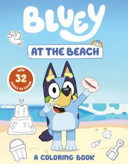 BLUEY -  AT THE BEACH (ENGLISH V.) -  A COLORING BOOK