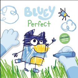 BLUEY -  PERFECT - WITH A WIPE-CLEAN CARD FOR DRAWING (ENGLISH V.)