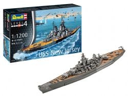 BOAT -  BATTLESHIP USS NEW JERSEY 1/1200 (LEVEL 4) -  REVELL