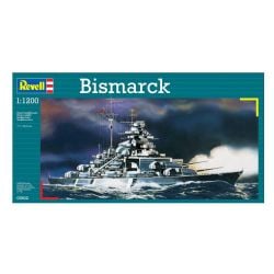 BOAT -  BISMARCK GERMAN BATTLESHIP 1/1200 (LEVEL 4) -  REVELL