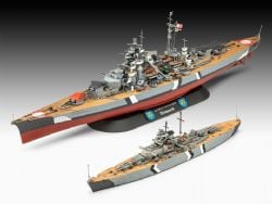 BOAT -  GESCHENKSET THE LEGENDARY BISMARCK (1/700-1/1200) (LEVEL 4) -  REVELL