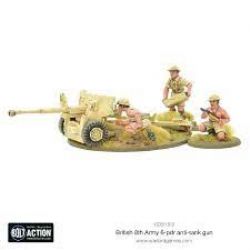 BOLT ACTION -  BRITISH 8TH ARMY 6 POUNDER ATG