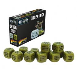 BOLT ACTION -  ORDERS DICE - GREEN (12)