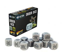 BOLT ACTION -  ORDERS DICE - GREY (12)