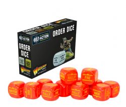 BOLT ACTION -  ORDERS DICE - RED (12)