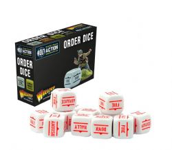 BOLT ACTION -  ORDERS DICE - WHITE (12)
