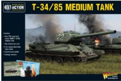 BOLT ACTION -  T-34/85 MEDIUM TANK (PLASTIC)
