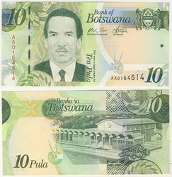 BOTSWANA -  10 PULA 2009 (UNC) 30