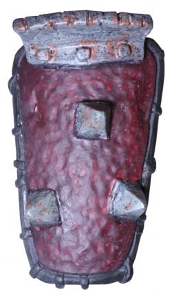 BRACERS -  ORC ARM BRACER, RED - 3 SPIKES