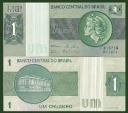 BRAZIL -  1 CRUZEIROS 1980 (UNC)