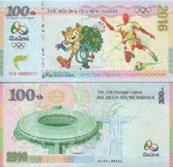 BRAZIL -  Summer Olympics: Rio 2016 - Fantasy banknote (UNC)