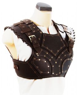 BREASTPLATES -  SCOUNDREL'S LEATHER ARMOR (TORSO ONLY) - BROWN (MEDIUM)