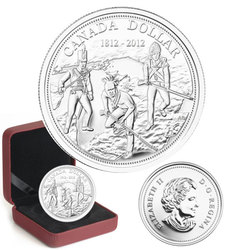BRILLIANT DOLLARS -  200TH ANNIVERSARY OF THE WAR OF 1812 -  2012 CANADIAN COINS