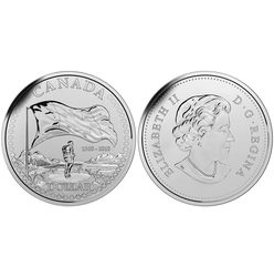 BRILLIANT DOLLARS -  50TH ANNIVERSARY OF THE CANADIAN FLAG -  2015 CANADIAN COINS