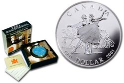 BRILLIANT DOLLARS -  50TH ANNIVERSARY OF THE NATIONAL BALLET OF CANADA -  2001 CANADIAN COINS