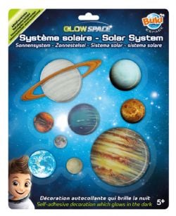 BUKI -  GLOW-IN-THE-DARK SOLAR SYSTEM -  GLOW SPACE