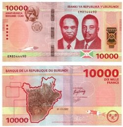 BURUNDI -  10,000 FRANCS 2022 (2023) (UNC) 59