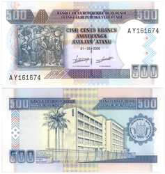 BURUNDI -  500 FRANCS 2009 (UNC) 45