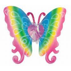 BUTTERFLY -  WINGS WITH GLITTER - RAINBOW (24