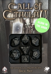 CALL OF CTHULHU -  DICE SET - GLOW IN THE DARK