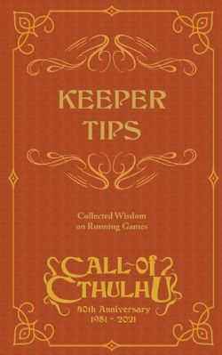 CALL OF CTHULHU -  KEEPER TIPS (ENGLISH) -  CARDS ACCESSORY BRP
