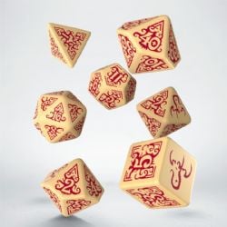 CALL OF CTHULHU -  MASKS OF NYARLATHOTEP DICE SET (7) -  Q-WORKSHOP