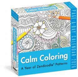 CALM COLORING -  PAGE-A-DAY® CALENDAR 2026- A YEAR OF ZENDOODLE® PATTERNS