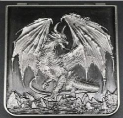 CANA-DICE -  LIBER CHAOS: SILVER IN A LEATHER POUCH -  SPINNER DICE