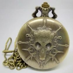 CANA-DICE -  METAL POCKET DICE CASE WITH POLYHEDRAL MINI-KIT: MYSTIC HELM - GOLD IN A BLACK SUEDECLOTH POUCH -  RPG DICE