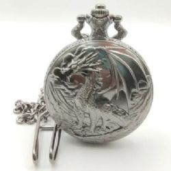 CANA-DICE -  METAL POCKET DICE CASE WITH POLYHEDRAL MINI-KIT: THE SENTINEL - SILVER IN A BLACK SUEDECLOTH POUCH -  RPG DICE