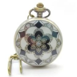 CANA-DICE -  METAL POCKET DICE CASE WITH POLYHEDRAL MINI-KIT: WINTER ANCESTRAL DIAMONDS IN A BLACK SUEDECLOTH POUCH -  RPG DICE