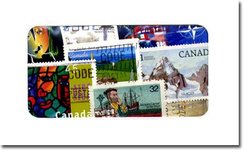 CANADA -  100 CANADA DIFFERENT STAMPS