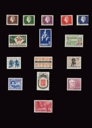 CANADA -  1962-1963 COMPLETE YEARS SET, 15 USED STAMPS