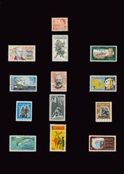 CANADA -  1968 COMPLETE YEAR SET, 13 NEW STAMPS