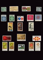 CANADA -  1971 COMPLETE YEAR SET, 20 USED STAMPS