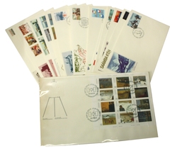 CANADA -  1984 COMPLETE YEAR SET, 17 FIRST DAY COVERS