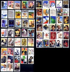 CANADA -  1999-2000 MILLENIUM COMPLETE YEARS SET, 68 USED STAMPS